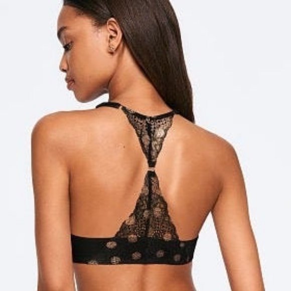 VS PINK DATE PUSH UP RACERBACK BRA 36C NWT - Picture 2 of 5